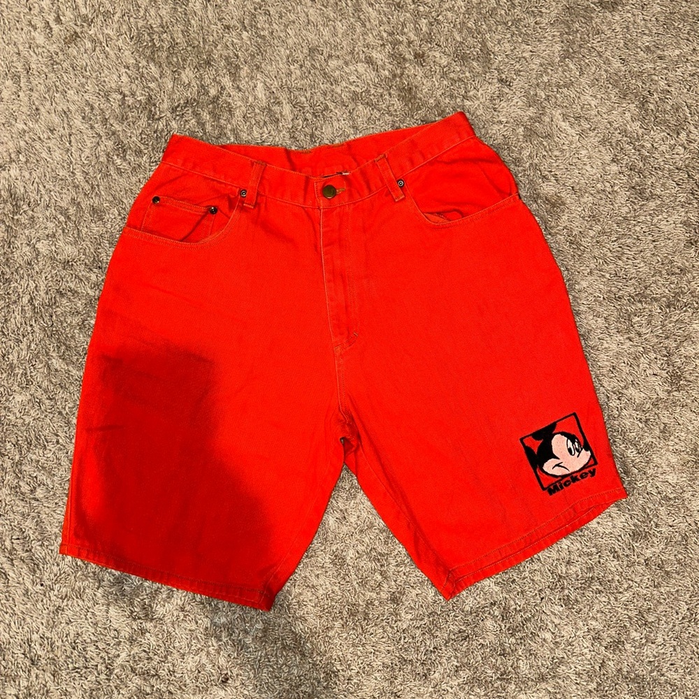 Disney | Men’s Bright Red Mickey Mouse Shorts